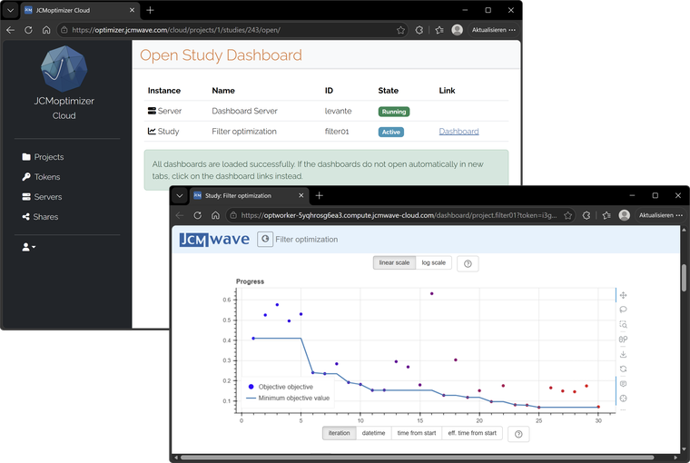 Track parameter studies and optimization runs.
