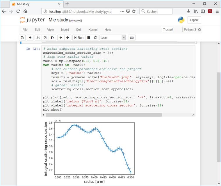 Automate simulations in Python, MATLAB, Octave, or C.